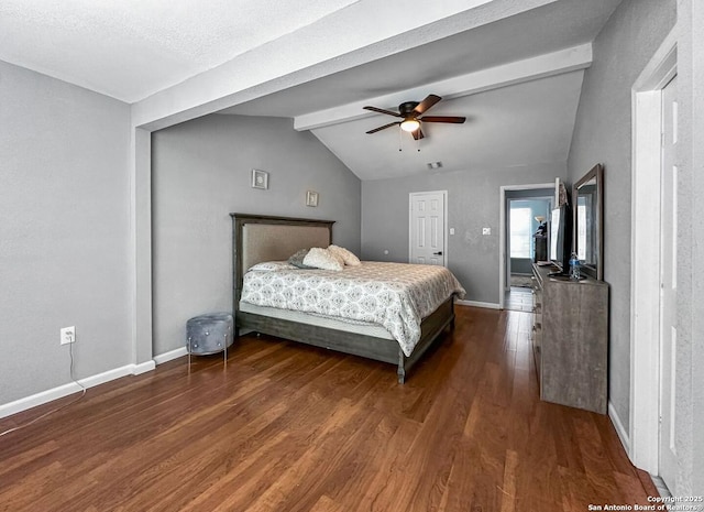 4338 Golden Spice, San Antonio, TX 78222 - bedroom with dark wood-style flooring, baseboards, and a ceiling fan
