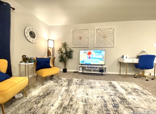 7003 Emerald Vly, San Antonio, TX 78242 - sitting room featuring carpet floors and baseboards