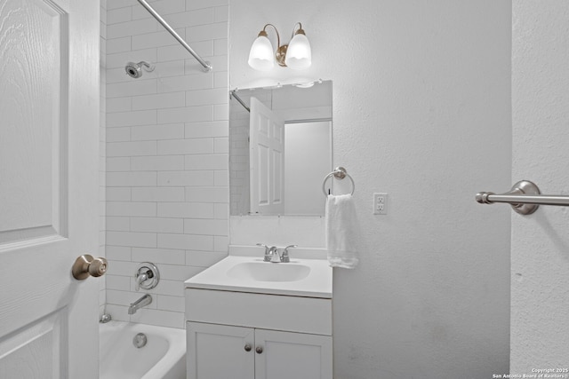 402 E Dewey, San Antonio, TX 78212 - bathroom featuring vanity and bathtub / shower combination