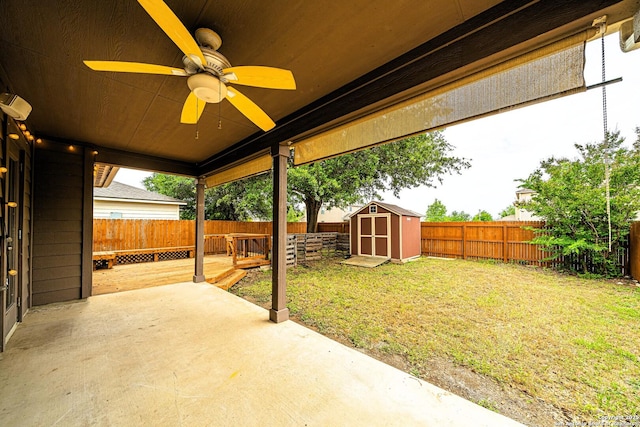 3407 Maguey Trl, San Antonio, TX 78245 - view of patio / terrace featuring a ceiling fan