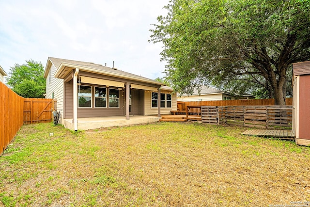 3407 Maguey Trl, San Antonio, TX 78245 - rear view of property with a patio