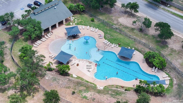 3714 Cotoneaster, San Antonio, TX 78261 - bird's eye view of a pool