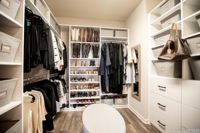 12805 Big Tank Rnch, San Antonio, TX 78245 - spacious closet featuring wood finished floors