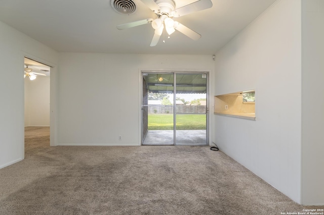 4326 Hall Park, San Antonio, TX 78218 - carpeted empty room with a ceiling fan