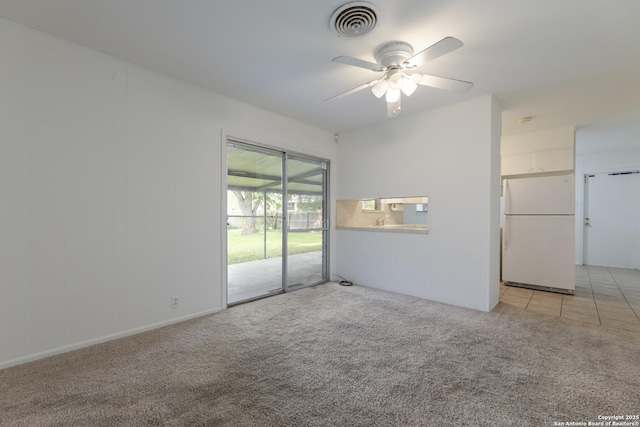 4326 Hall Park, San Antonio, TX 78218 - carpeted empty room with a ceiling fan