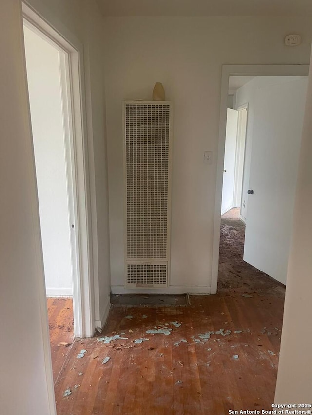466 Bryn Mawr, San Antonio, TX 78209 - corridor with a heating unit and hardwood / wood-style floors