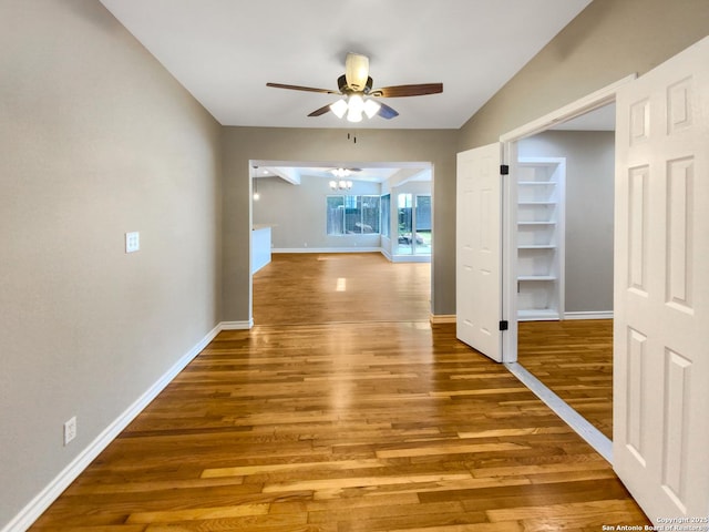 1002 Chevy Chase, San Antonio, TX 78209 - hallway with wood finished floors and baseboards