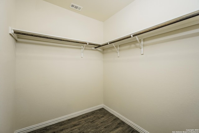 2434 Bermuda, San Antonio, TX 78222 - walk in closet with dark wood-type flooring