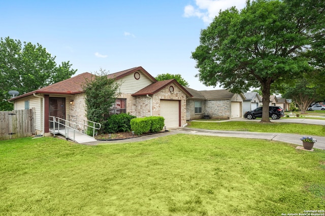 6826 Evercrest, San Antonio, TX 78239 - single story home with a garage, asphalt driveway, and brick siding