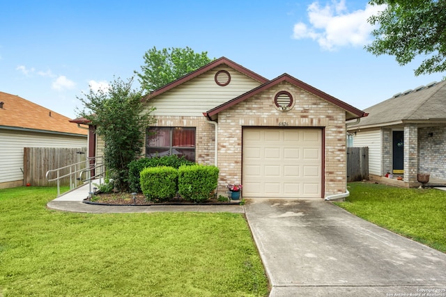 6826 Evercrest, San Antonio, TX 78239 - ranch-style home with concrete driveway, brick siding, and a garage