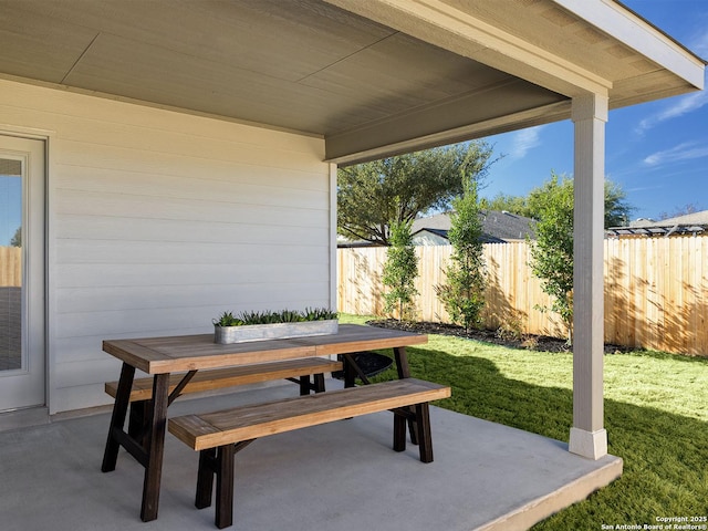 204 Dakota Rdg, Cibolo, TX 78108 - view of patio / terrace with outdoor dining area