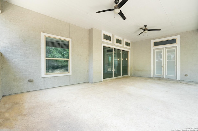 24342 Mateo Rdg, San Antonio, TX 78261 - view of patio with ceiling fan