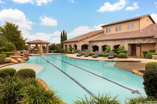 24342 Mateo Rdg, San Antonio, TX 78261 - community pool featuring a gazebo