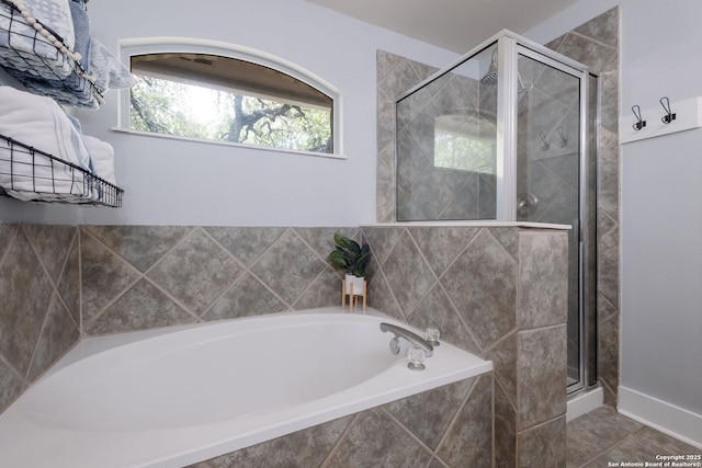 830 Emerald Bay, San Antonio, TX 78260 - bathroom featuring a bath and a stall shower