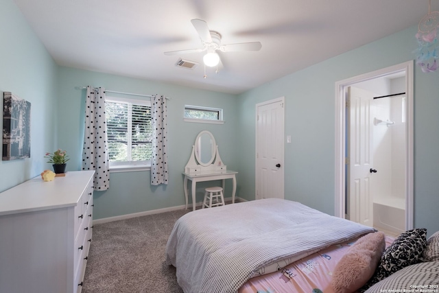 830 Emerald Bay, San Antonio, TX 78260 - carpeted bedroom with ceiling fan and baseboards