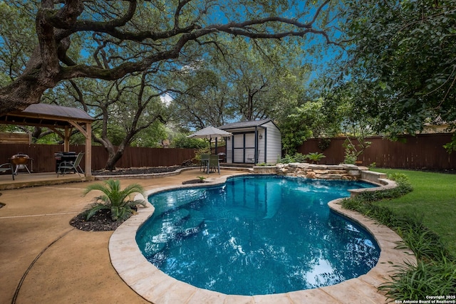 830 Emerald Bay, San Antonio, TX 78260 - view of pool with a gazebo and a patio