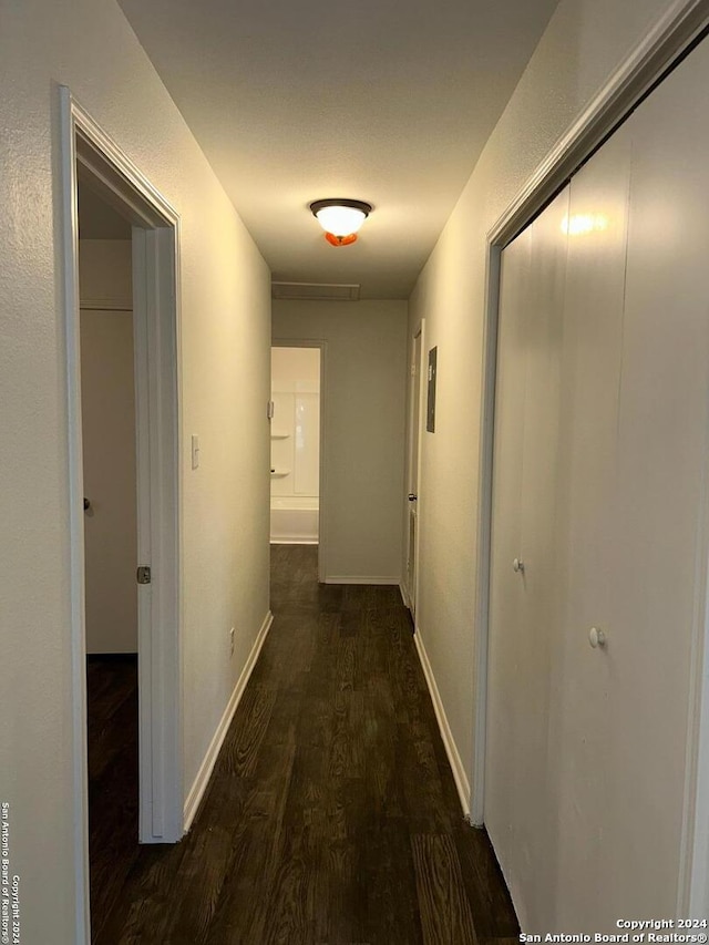 1807 Fresno, San Antonio, TX 78201 - corridor with wood finished floors and baseboards