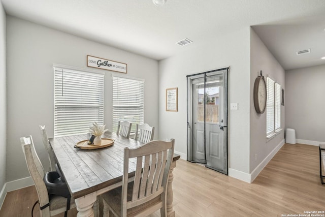 4538 Nueces, San Antonio, TX 78253 - dining area with baseboards and light wood finished floors