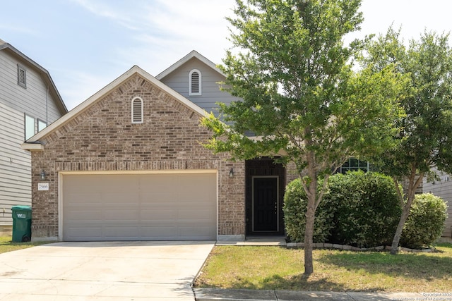 7566 Copper Kettle, Converse, TX 78109 - view of front of home featuring brick siding, driveway, and an attached garage