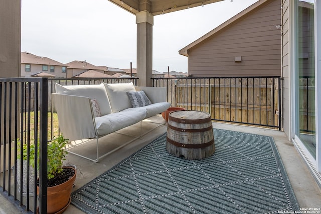 7566 Copper Kettle, Converse, TX 78109 - view of patio / terrace featuring an outdoor living space and a balcony