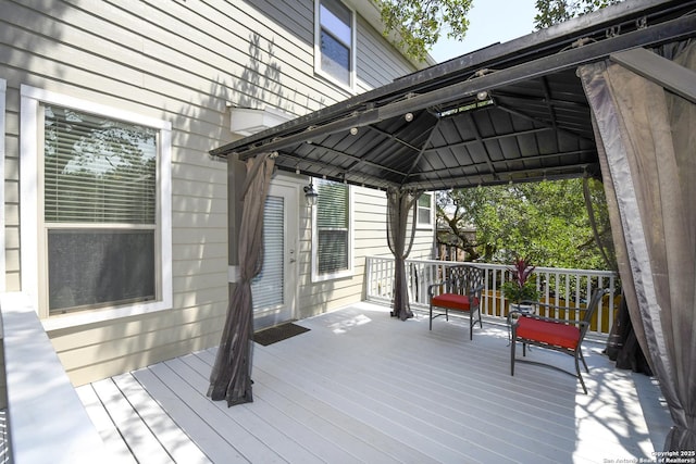 414 Aspen, San Antonio, TX 78253 - wooden deck featuring a gazebo