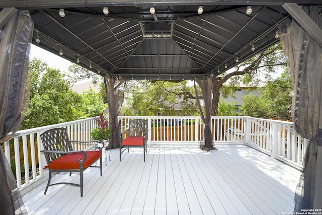 414 Aspen, San Antonio, TX 78253 - wooden deck featuring a gazebo