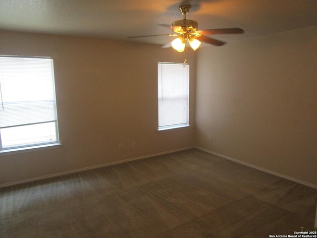 11011 Crystal Pln, Live Oak, TX 78233 - unfurnished room with carpet, a ceiling fan, and baseboards