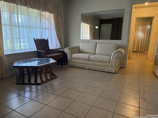 254 W Greenway Ave, San Antonio, TX 78226 - living room with light tile patterned flooring
