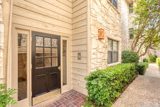 7738 Chambers Unit 612, San Antonio, TX 78229 - property entrance featuring stone siding
