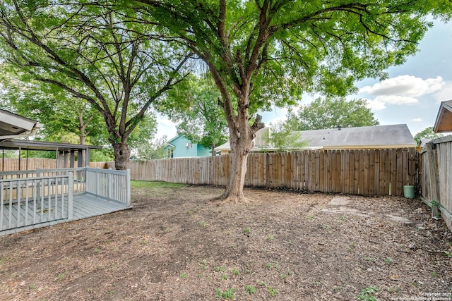 1111 Rio Linda, San Antonio, TX 78245 - fenced backyard featuring a wooden deck