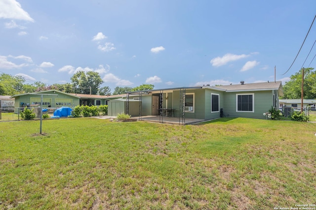 322 Pool, San Antonio, TX 78223 - rear view of house with a patio area and a storage unit