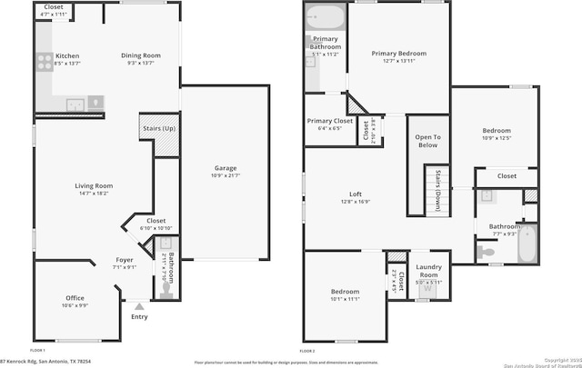 87 Kenrock Rdg, San Antonio, TX 78254 - floor plan / room layout