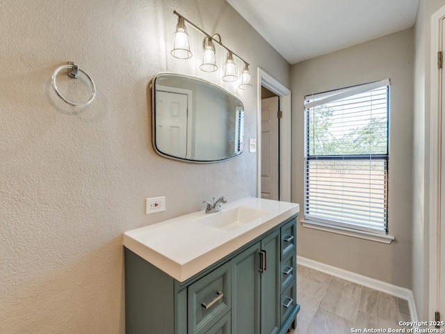 7363 Longing Trl, San Antonio, TX 78244 - bathroom featuring vanity and baseboards