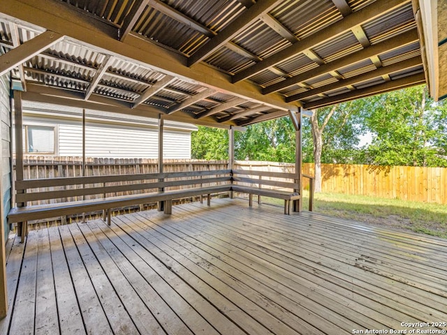 7363 Longing Trl, San Antonio, TX 78244 - view of wooden terrace