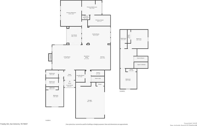 7 Saxby Gln, San Antonio, TX 78257 - room layout