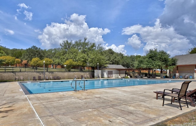 12535 Panola Way, San Antonio, TX 78253 - community pool featuring a patio area