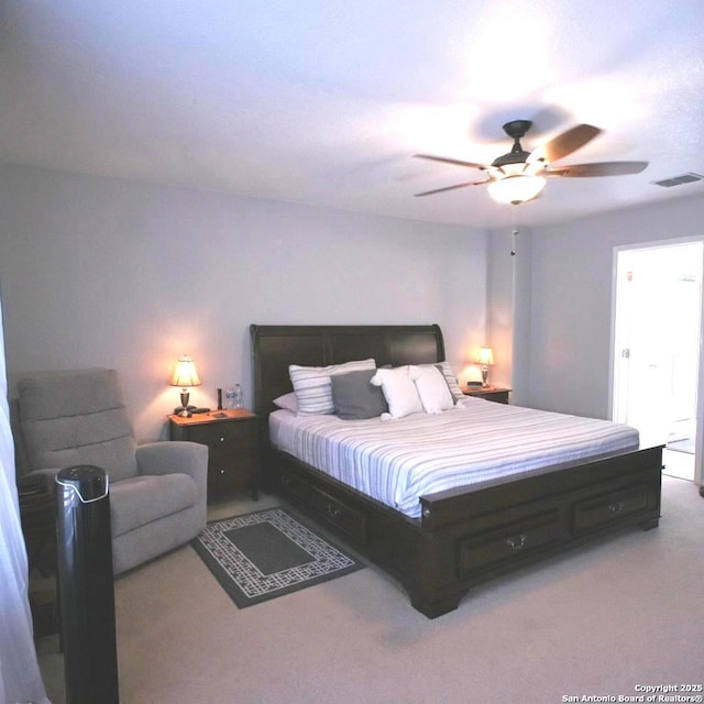 12115 Redbud Leaf, San Antonio, TX 78253 - bedroom featuring carpet and a ceiling fan