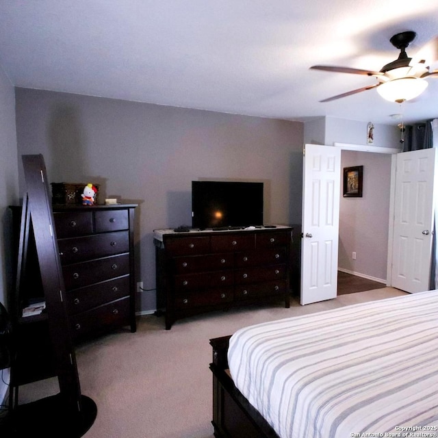 12115 Redbud Leaf, San Antonio, TX 78253 - bedroom featuring carpet and ceiling fan