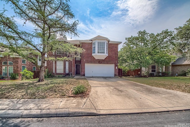 1510 Kingsbridge, San Antonio, TX 78253 - traditional-style home with brick siding, a garage, and driveway