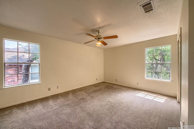 1510 Kingsbridge, San Antonio, TX 78253 - carpeted spare room featuring a ceiling fan, a textured ceiling, and baseboards