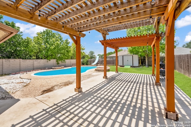 9503 Marshall Pt, San Antonio, TX 78240 - view of patio / terrace featuring a pergola