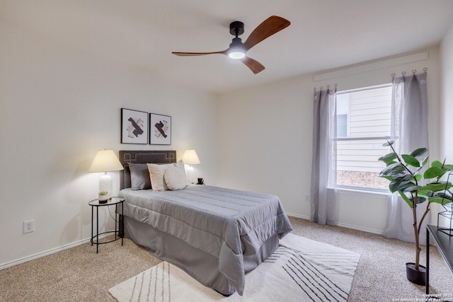 12031 Wellstone, San Antonio, TX 78249 - carpeted bedroom featuring baseboards and ceiling fan