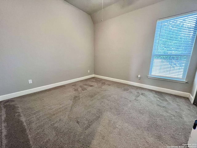 251 Burning Star Blvd, Castroville, TX 78009 - carpeted spare room featuring vaulted ceiling and baseboards