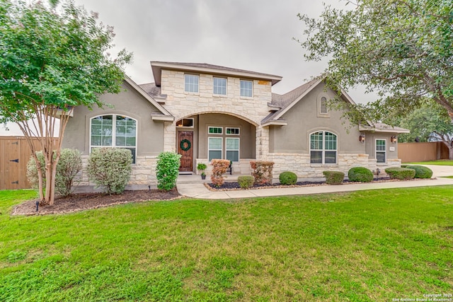 2714 Trailmont Dr, San Antonio, TX 78253 - view of front of property featuring stone siding and stucco siding