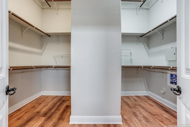 2714 Trailmont Dr, San Antonio, TX 78253 - walk in closet with wood finished floors