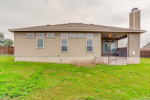 2714 Trailmont Dr, San Antonio, TX 78253 - back of property with a chimney
