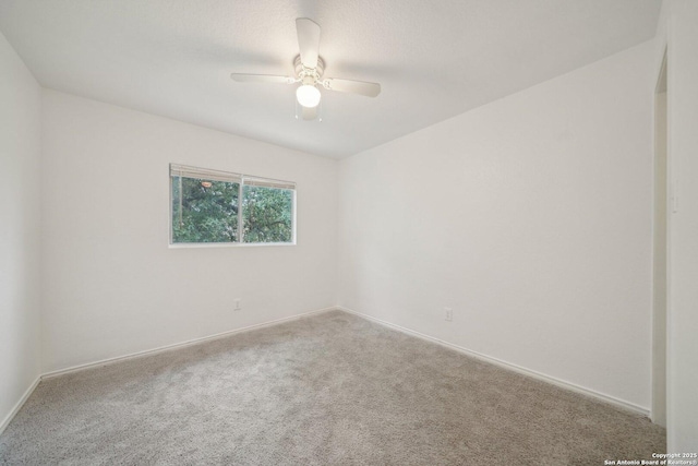5815 Trent, San Antonio, TX 78249 - unfurnished room with ceiling fan, baseboards, and carpet flooring
