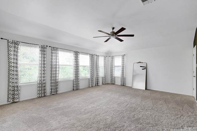 4451 Taylors Bnd, San Antonio, TX 78247 - empty room featuring plenty of natural light, ceiling fan, and carpet floors