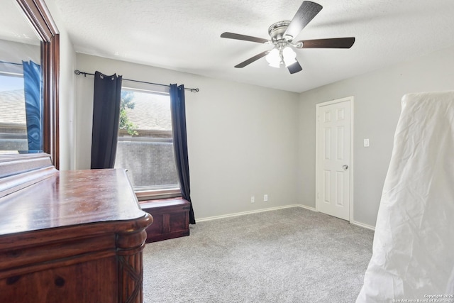 11823 Stanton, San Antonio, TX 78253 - carpeted office featuring a textured ceiling, ceiling fan, and baseboards