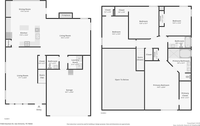 11823 Stanton, San Antonio, TX 78253 - floor plan / room layout